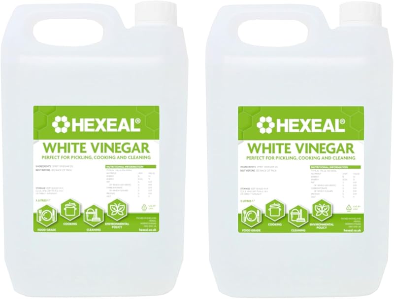 Hexeal White Vinegar 10L – 2 x 5L Food Grade Cleaning & Cooking