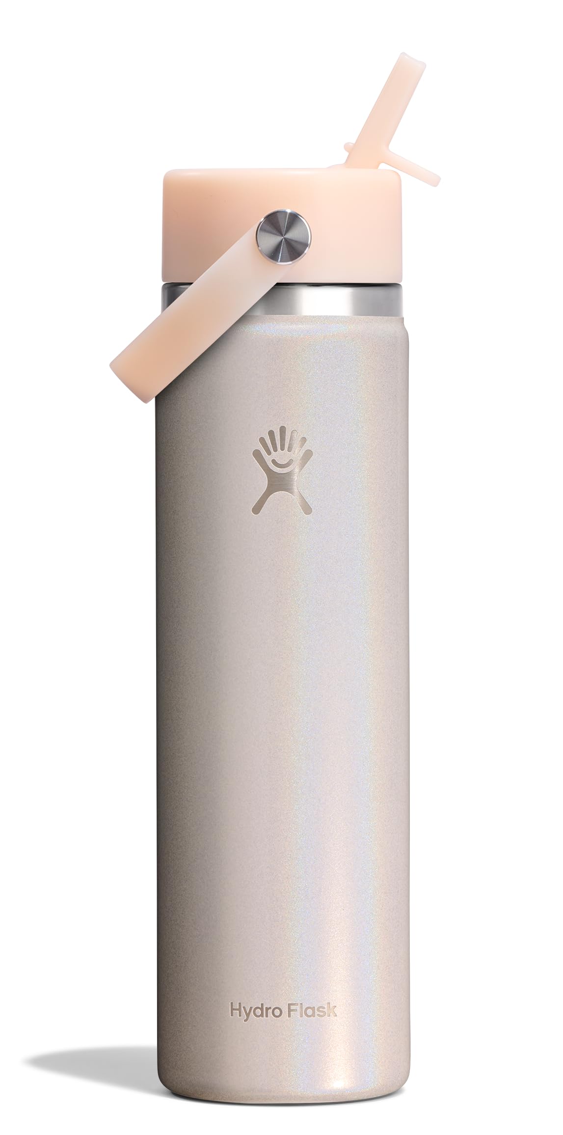 Photo 1 of **DENTED LOOK AT LIVE PHOTO**
Hydro Flask Water Bottle - Insulated Stainless Steel - Wide Straw Lid, Non-Spill, Leakproof in 24 Oz Glimmer Cream