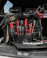 Custom Leathercraft CLC 1539 Multi-Compartment 50 Pocket Tool Bag Organizer view 7