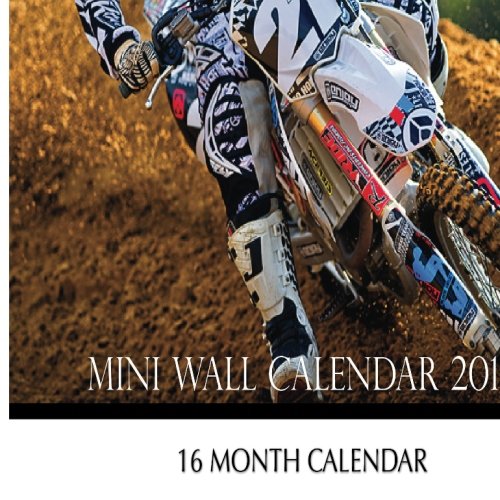 Motocross Mini Wall Calendar 2015: 16 Month Calendar