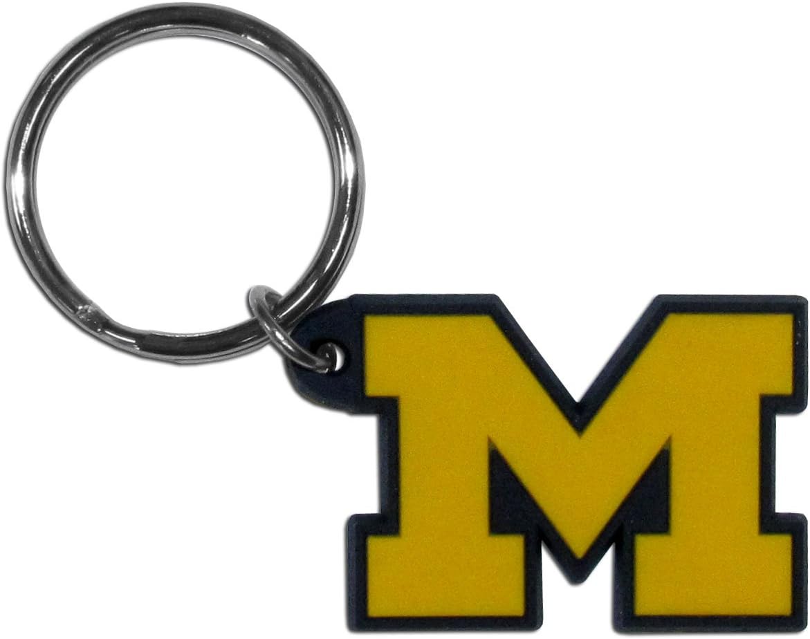 NCAA Siskiyou Sports Fan Shop Michigan Wolverines Flex Key Chain One Size Team Color : Sports Fan Keychains : Sports & Outdoors