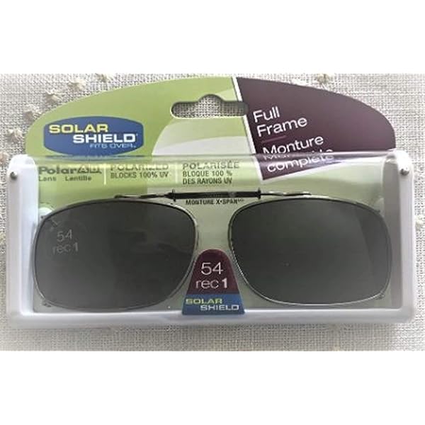 Aazon.co: 3 Pairs Solar shield 54 Rec A Polarized Clip-ons Riless