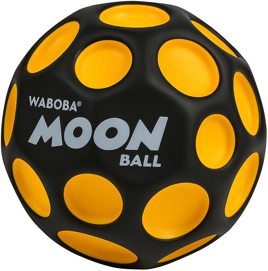 Waboba UV Moon Ball - Hyper Bounce UV Reactive Color - 63 mm Yellow/Black