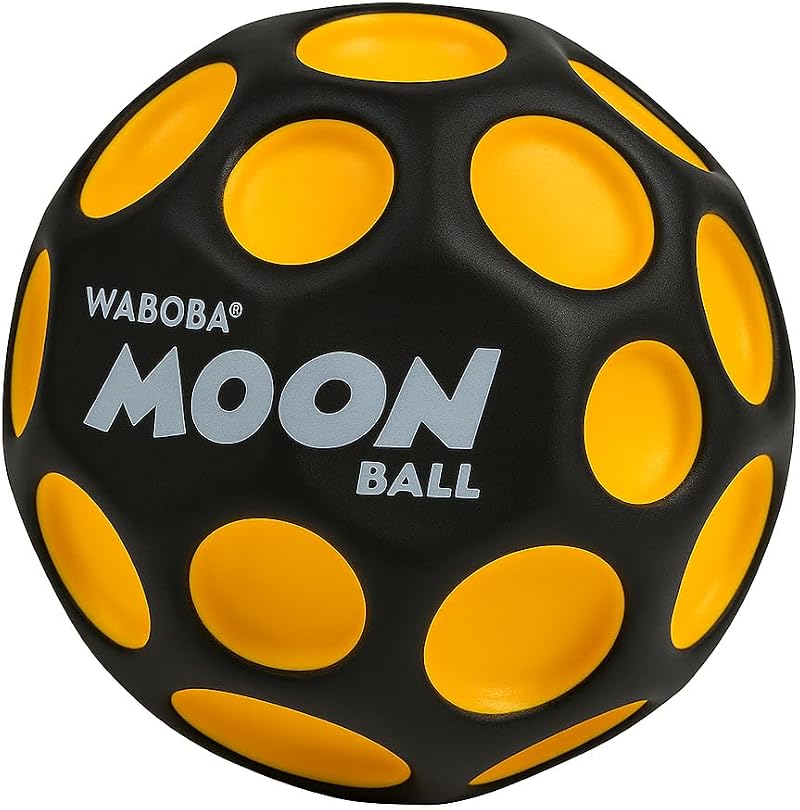 Waboba UV Moon Ball - Hyper Bounce UV Reactive Color - 63 mm Yellow/Black