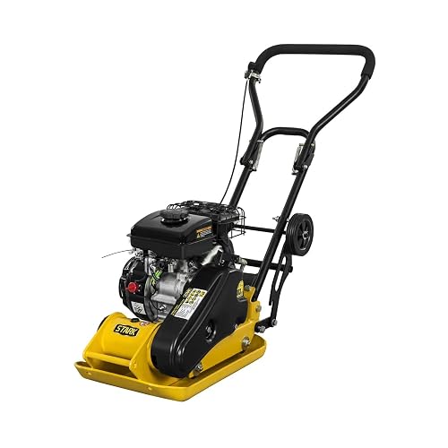 Stark USA 3HP Plate Compactor Gas-Powered 79cc 1843lbs Force 19 x 12.5 ...