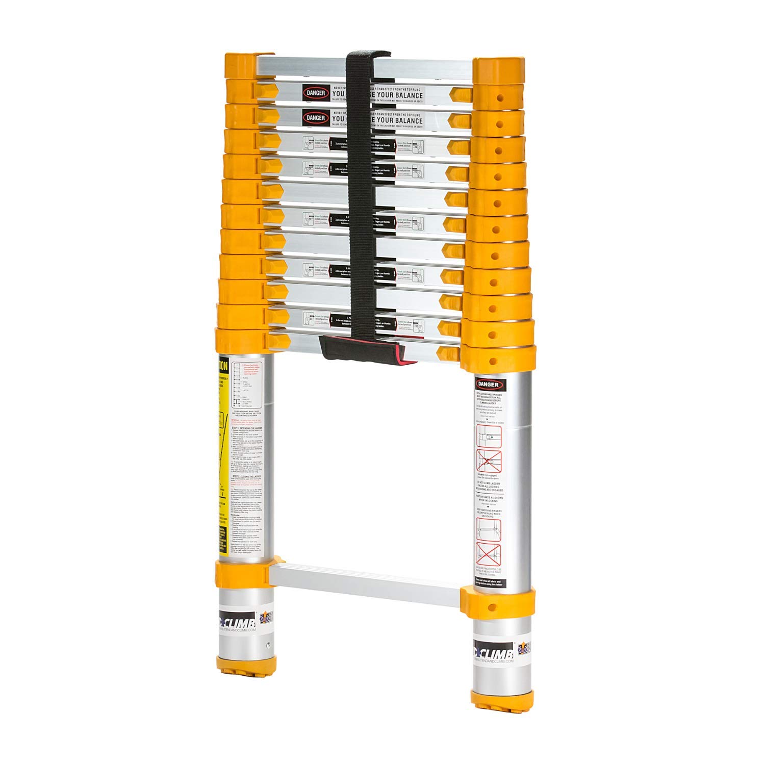 Photo 1 of Xtend & Climb Home Series 770P+ Telescoping ladder, yellow