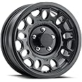 15x6 Sendel T17 Matte Black Aluminum Trailer Wheel 5x4.5