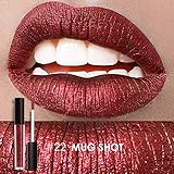 FOCALLURE Metal Lipgloss Lip Gloss Long Lasting Waterproof Lipstick Makeup Cosmetic 12 Types(#22)