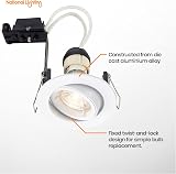 CAST Recessed Lighting Mains Powered LED GU10 Downlight Matt White Adjustable view 3