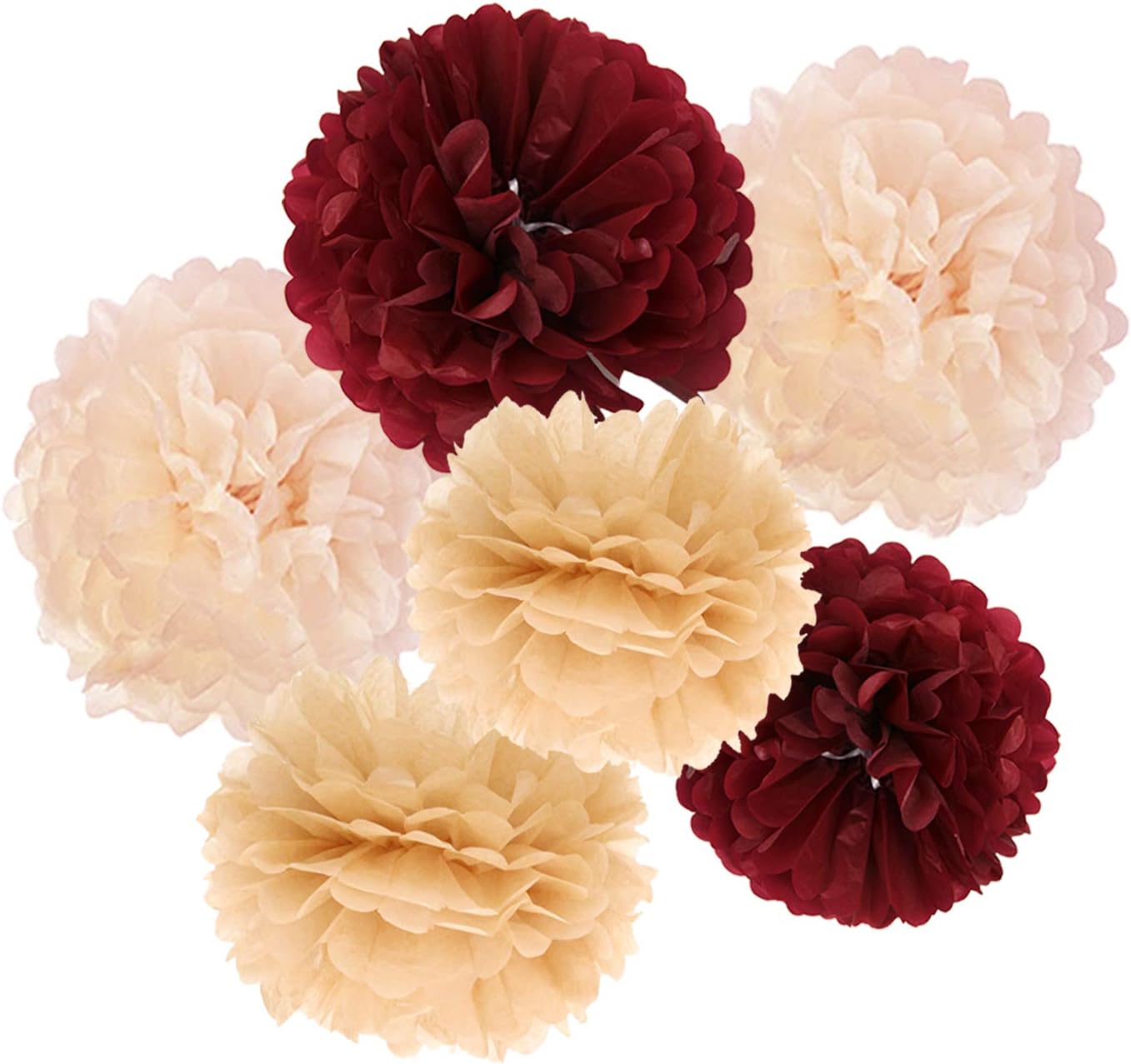 Burgundy Gold Birthday Party Decorations for Women Burgundy Gold HAPPY BIRTHDAY Banner Tssue Pom Pom Polka Dot Fans for Fall Burgundy Birthday Party Supplies/30th/40th/50th Birthday Decorations Autumn: Health & Personal Care