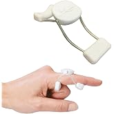 Rolyan Sof-Stretch Finger Extension Splint, Trigger Finger, Medium, White | Latex-free finger brace with an adjustable fit - supports PIP joint extension for boutonniere deformity