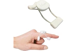 Rolyan Sof-Stretch Finger Extension Splint, Small, White, Finger Brace with Adjustable Fit, Latex-Free Finger Support for PIP Joint Extension, Boutonniere Deformity, Trigger Finger, and Edema