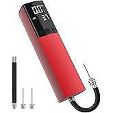 Pumteck Electric Ball Pump, Smart Air Pump Portable Fast Ball Inflation with Precise Pressure Gauge and Digital LCD Display for Football Basketball Volleyball Football (2 Pin and 1 Spout)