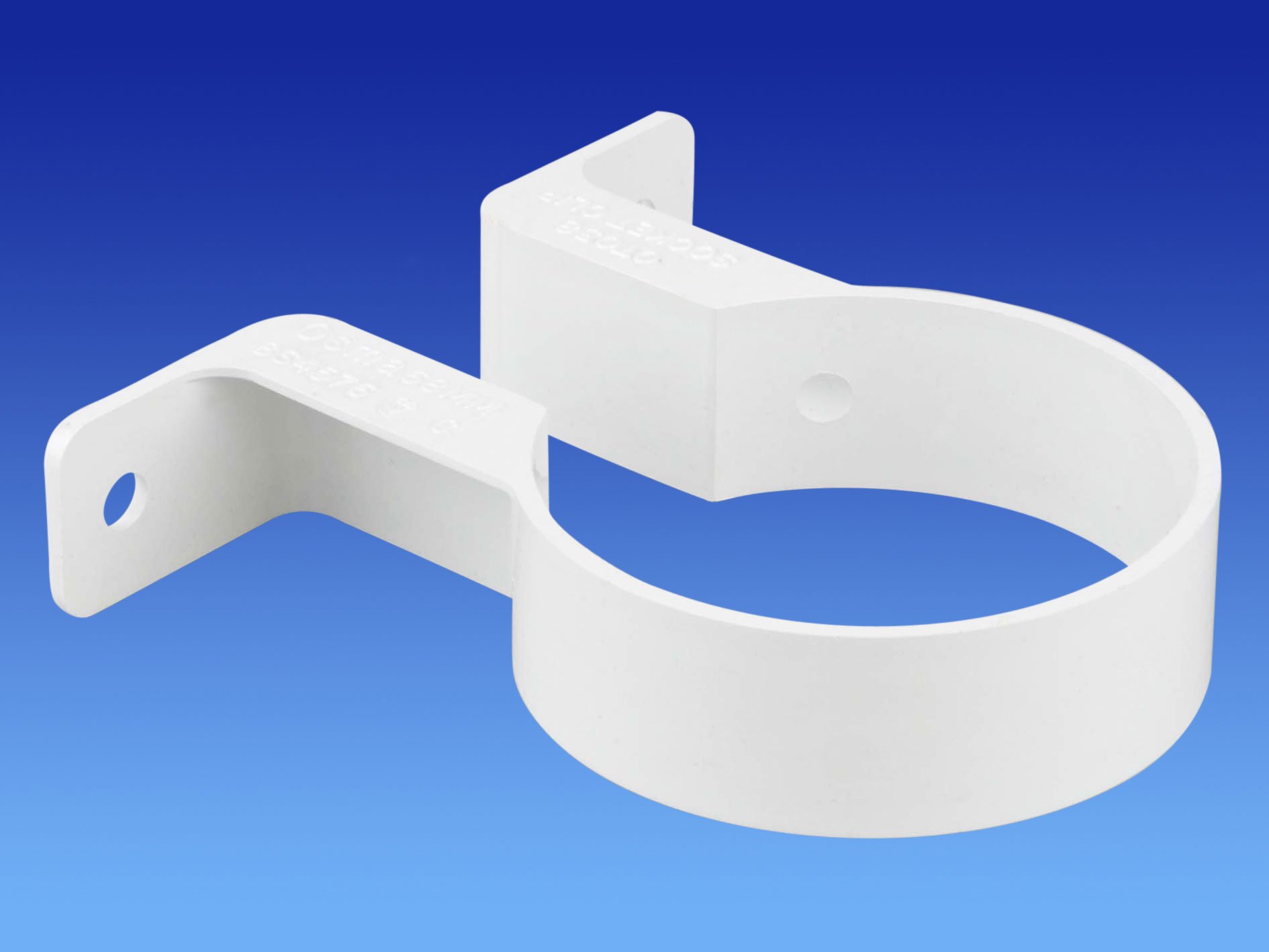 Pk of 2 X 0T038W Osma Socket Clip/Bracket 68mm (2.5") White