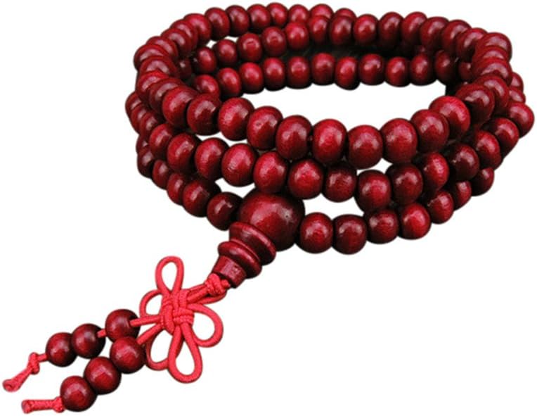 Xisheep Jewelry for Women 6mm Natural Sandalwood 108 Wooden Prayer Beads Bead Bracelet Jewelry Bracelets for Home DIY
