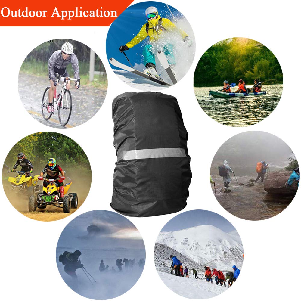 Y&R Direct Backpack Rain Cover for 15-90L,100% Waterproof Backpack Cover, Upgraded Anti-Slip Cross Buckle Strap,Rainproof Storage Pouch,Strengthened Layer for Hiking Camping Traveling Cycling