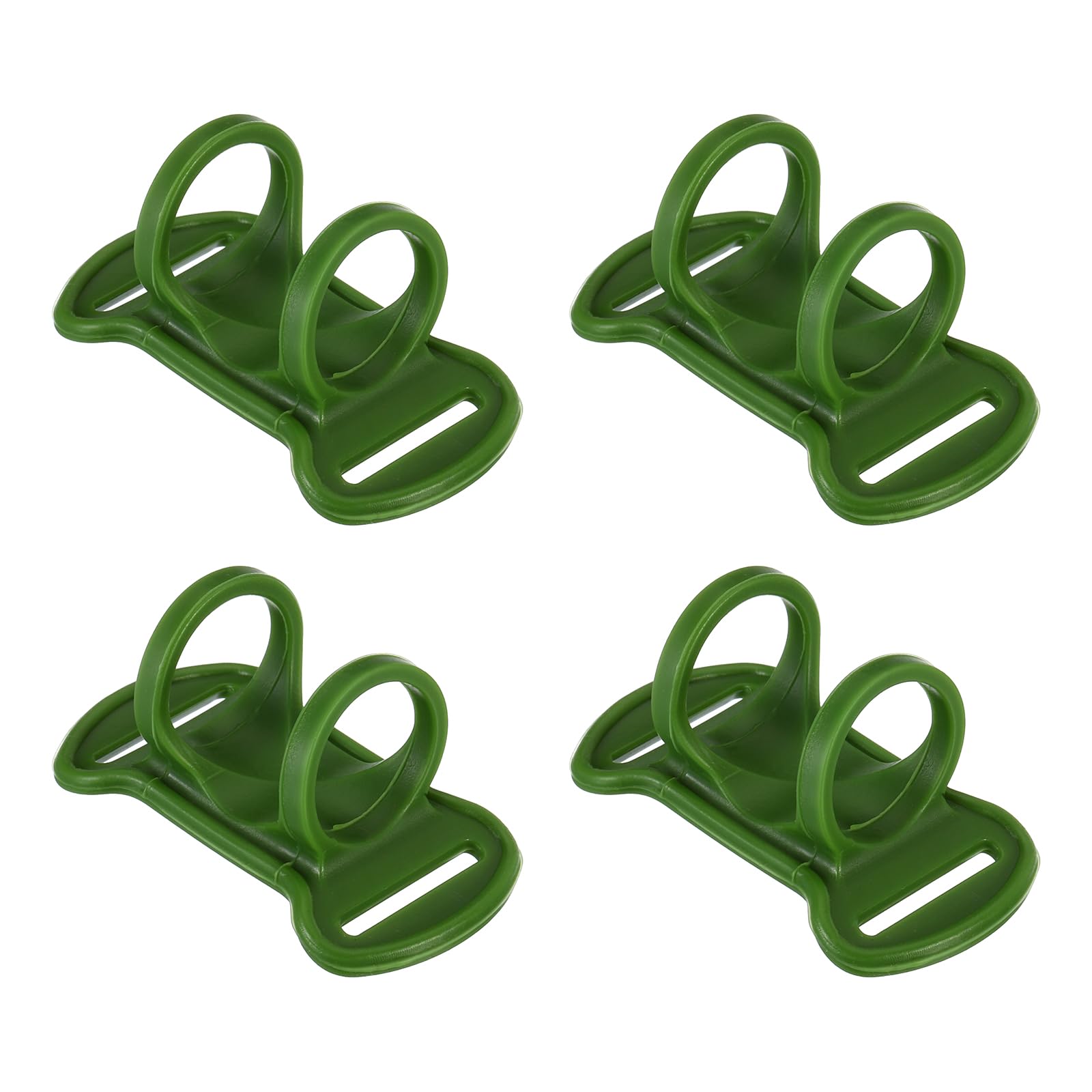 PATIKIL Headlamp Flashlight Holder, 4 Pcs Silicone Soft High Elastic Hands-Free Head Lamp Stand Replacement for Flashlight Outside Camping Riding, Green