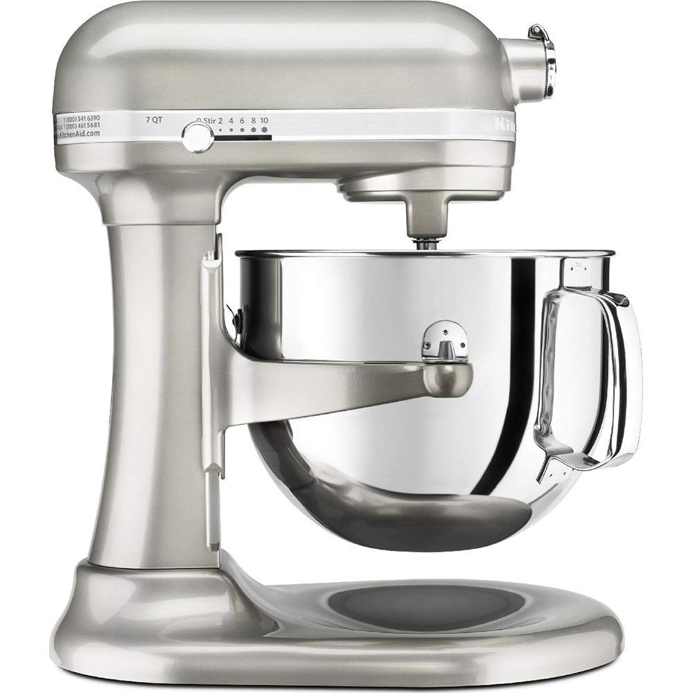 KitchenAid RKSM7581SR 7 Qt Bowl Lift Stand Mixer, Silver (Renewed)