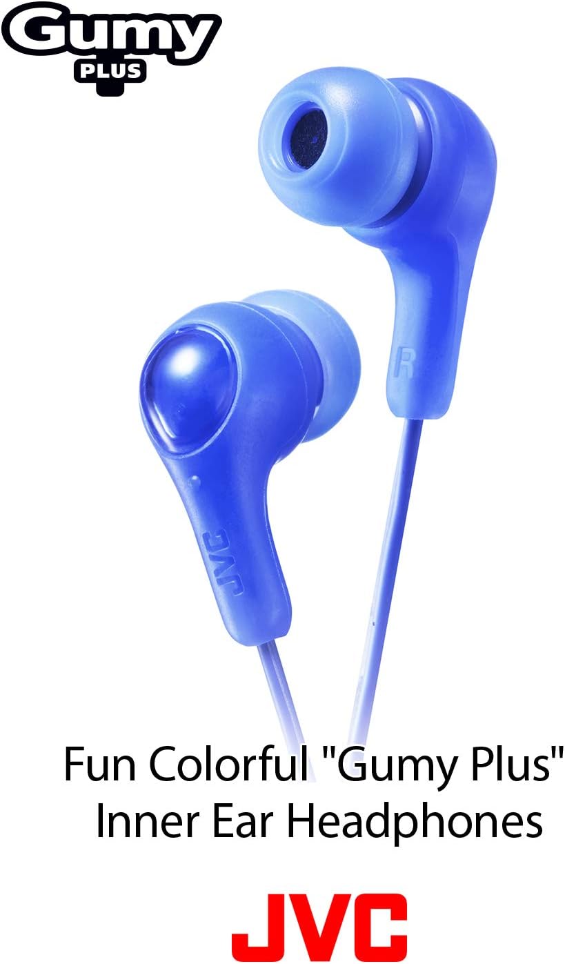 JVC Gumy in Ear Earbud Headphones, Powerful Sound, Comfortable and Secure Fit, Silicone Ear Pieces S/M/L - HAFX7R Red - Image 3