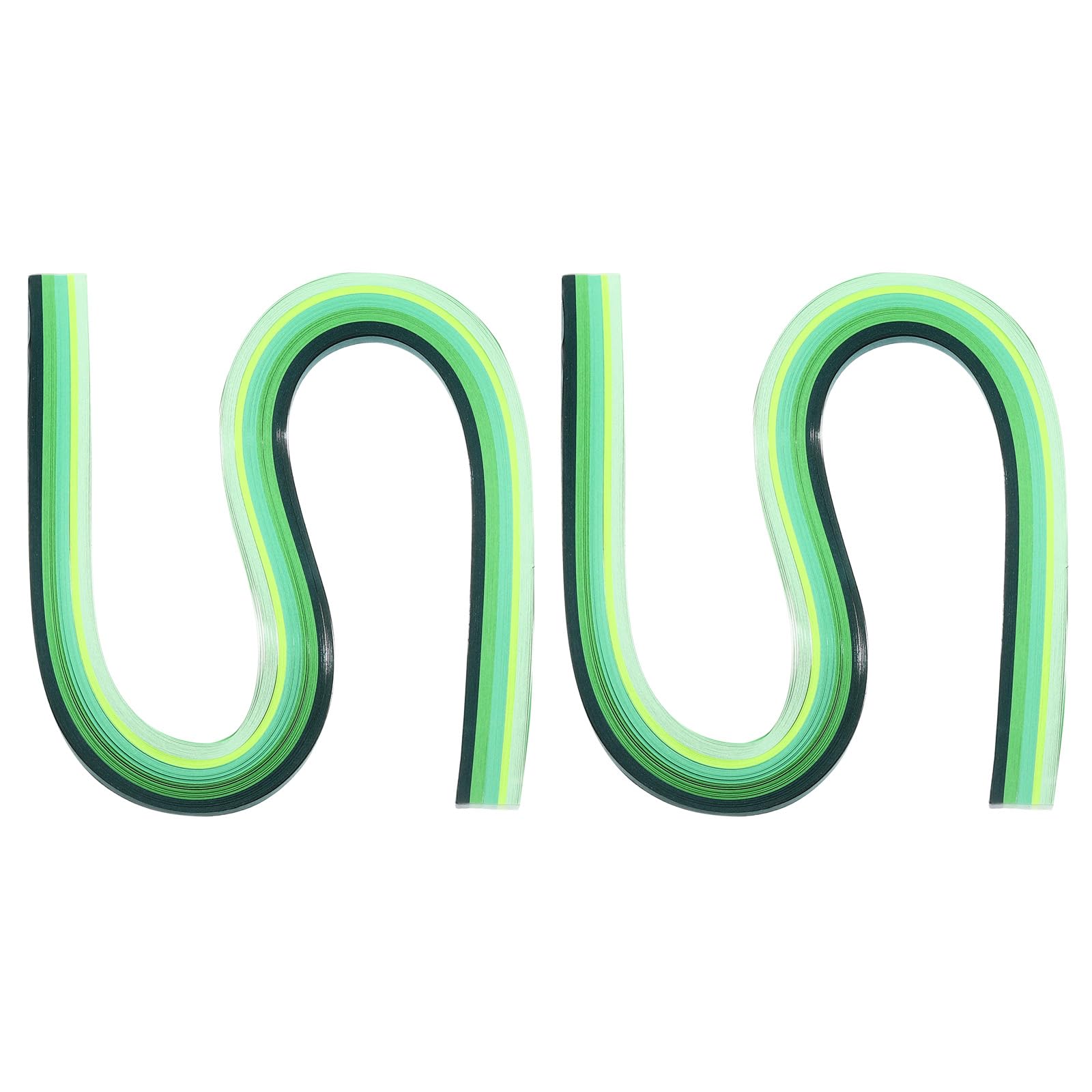 PATIKIL 540 x 5mm Rainbow Quilling Strips Paper,240 Pcs Origami Paper Quilling Strip for Art DIY Hand Craft Christmas, Gradient Green