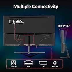 Gawfolk 32 Inch Curved Gaming Monitor 240Hz, 1800R