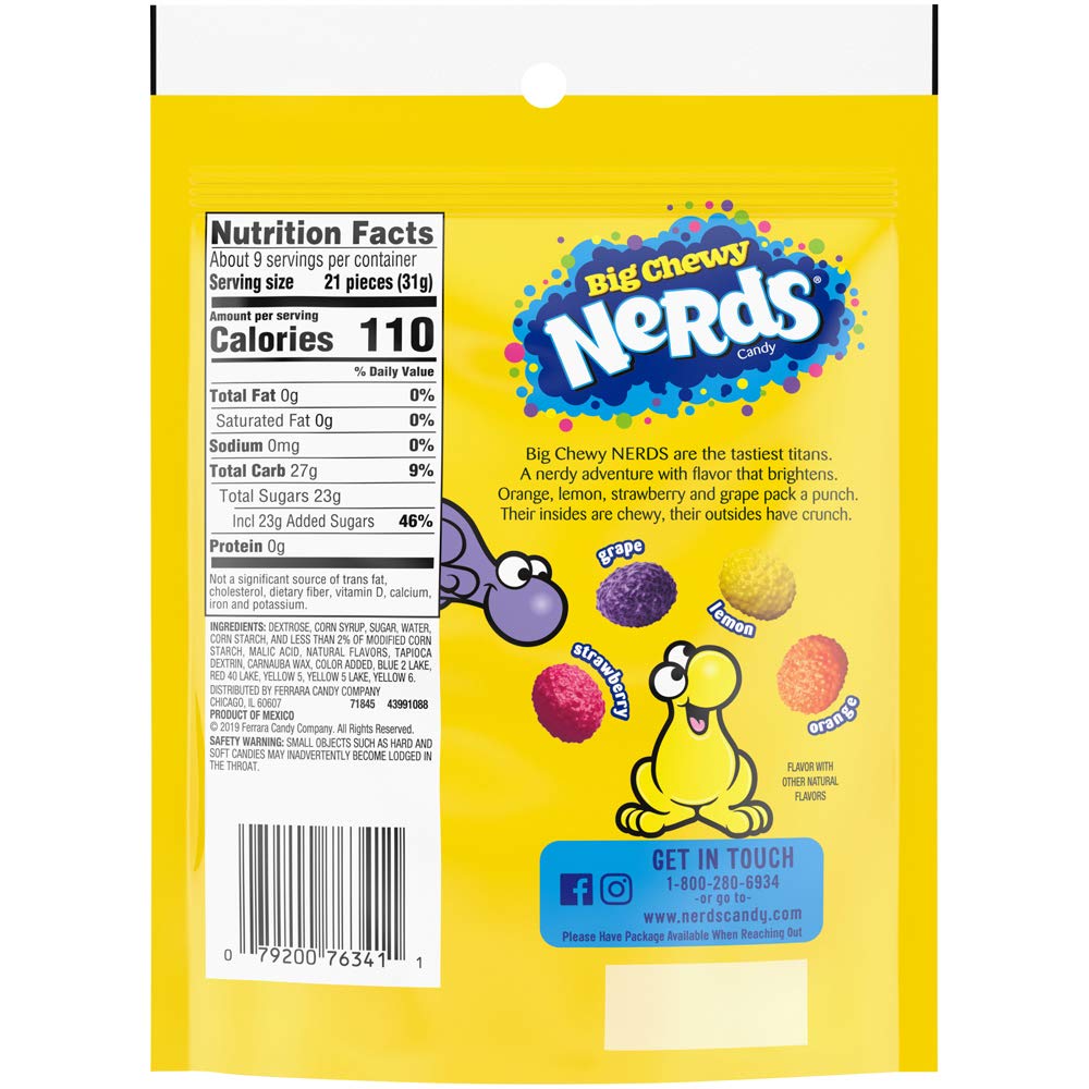 Nerds Big Chewy Candy, 10 Ounce : Grocery & Gourmet Food