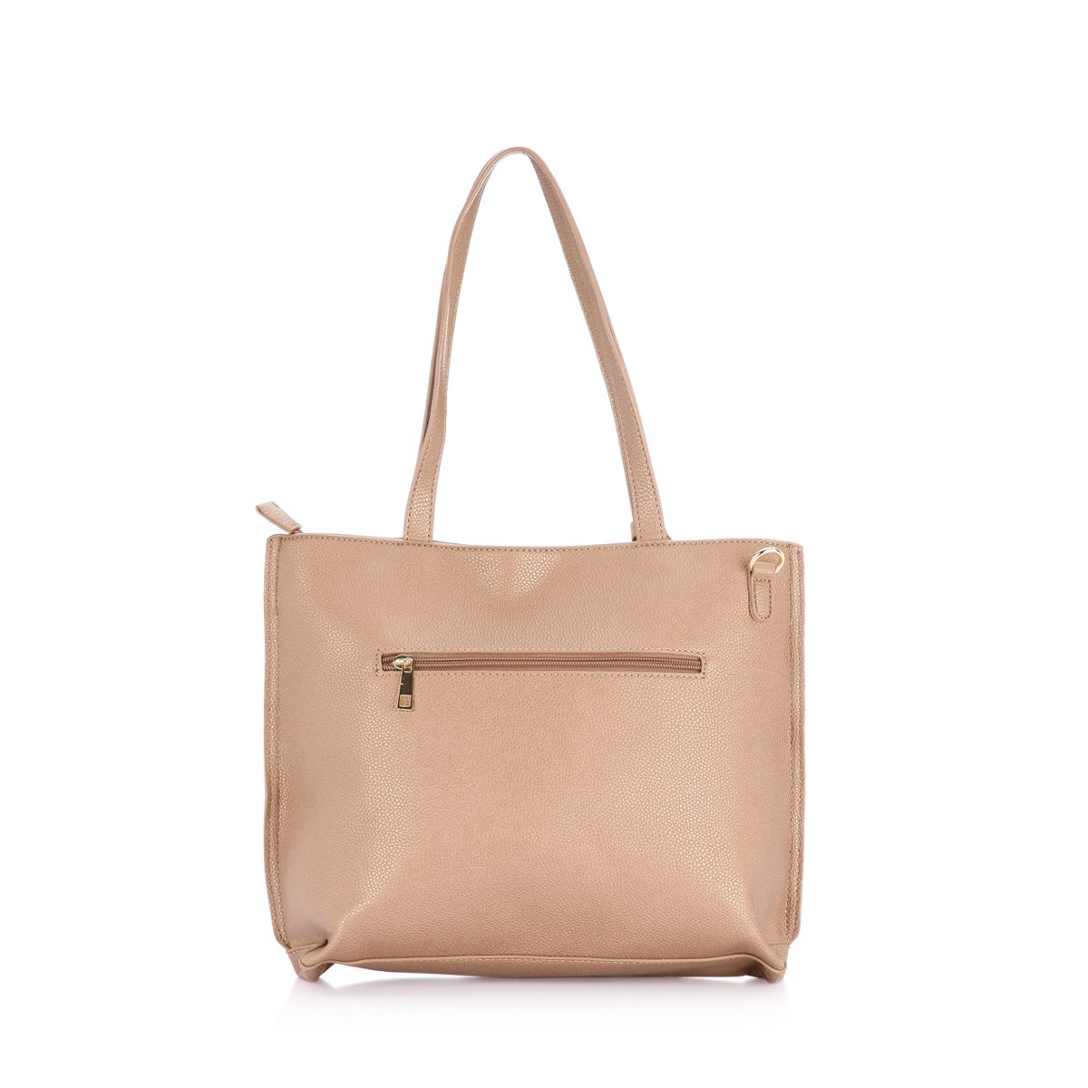 caprese women's tote bag (metallic brown)