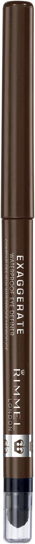 Rimmel Exaggerate Waterproof Eye Definer Rich Brown 0.28g - Brand New view 2