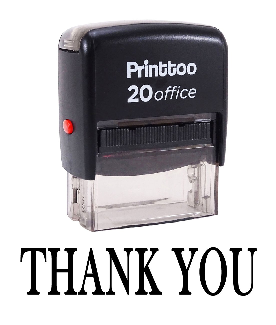 Printtoo Rubber Stamp Thank You Self Inking Office Stationary Custom Stamp-Black
