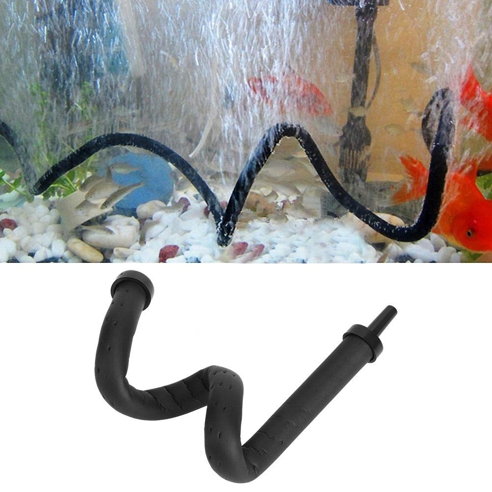 Pssopp Fish Tank Air Bubble Bar 20cm Bendable - Plastic Wall Mount Air Diffuser, Aquarium Air Stone Oxygen Diffuser with Bubble Release