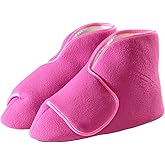 Silvert's Men’s & Women’s Extra Wide - Soft Fleece Diabetic Bootie Slippers for Seniors