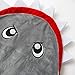 Todder Kids Shark Tail Blanket Fleece Children Mermaid Tail Style Winter Sleeping Bag for Boy Girl Birthday Gift Super Soft Grey Color 55.9 Inch