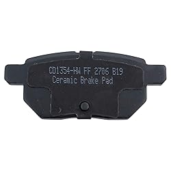 TRQ Rear Posi Ceramic Brake Pad Kit Set for