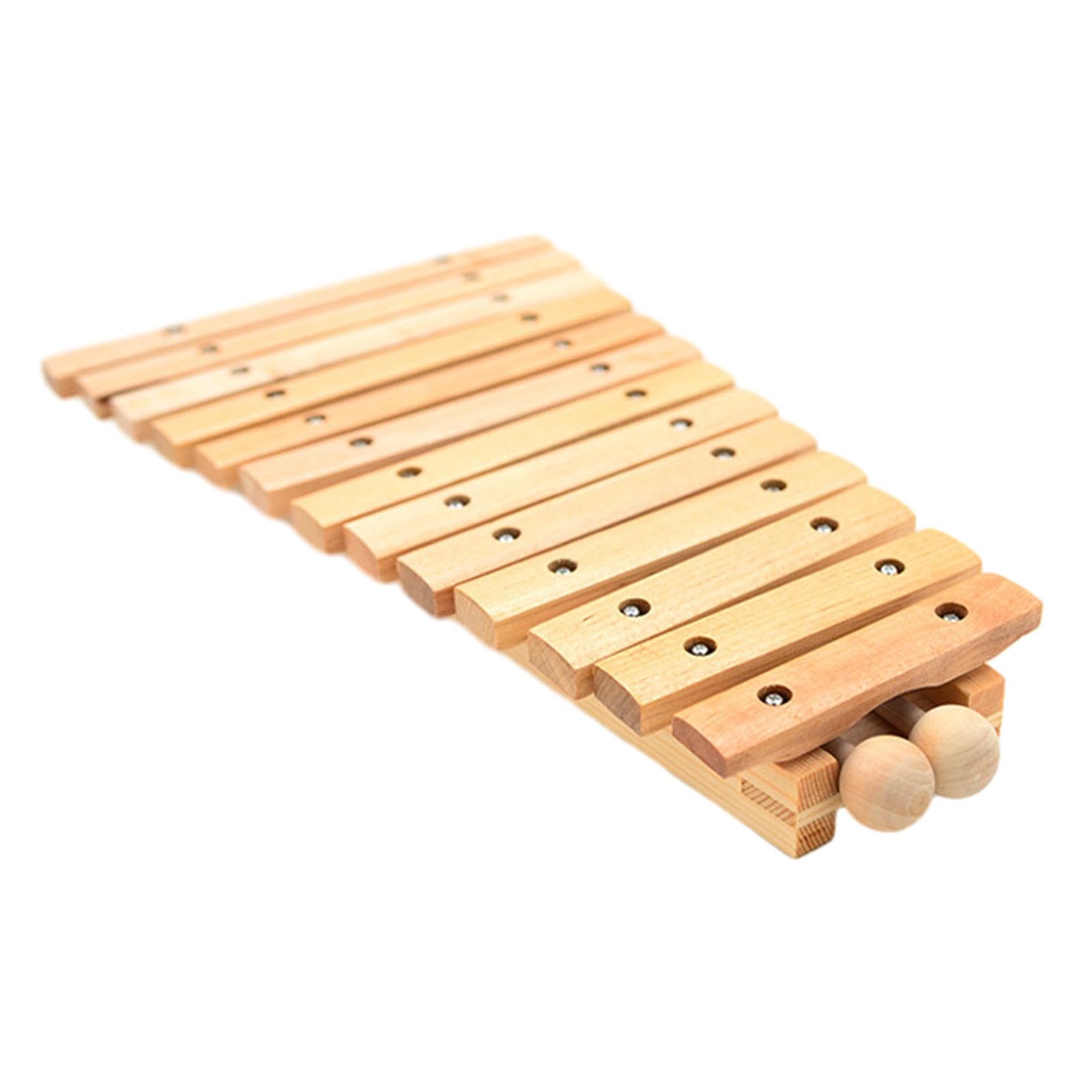 Amagogo 13 Note Wood Xylophone Percussion Instrument Coordination Montessori Xylophone for Kids for Concert Outside Live Performance