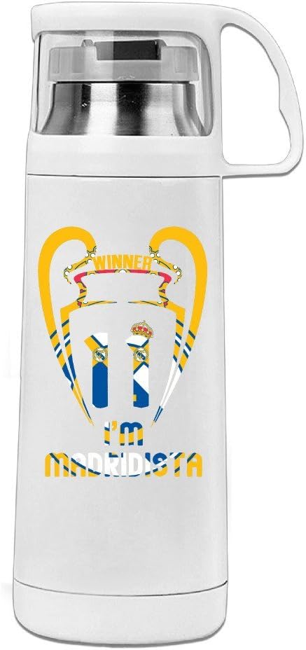 MeiXue 3.Euro Football League Champion Real Madrid CF Vacuum Cup Water Bottle White