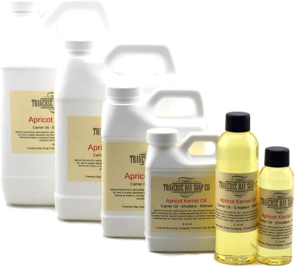 Apricot Kernel Oil 4 oz, Safety Sealed Container, Soap Making, Lotion, Creams, Massage Oil, Bath, Beauty, Lip Balm