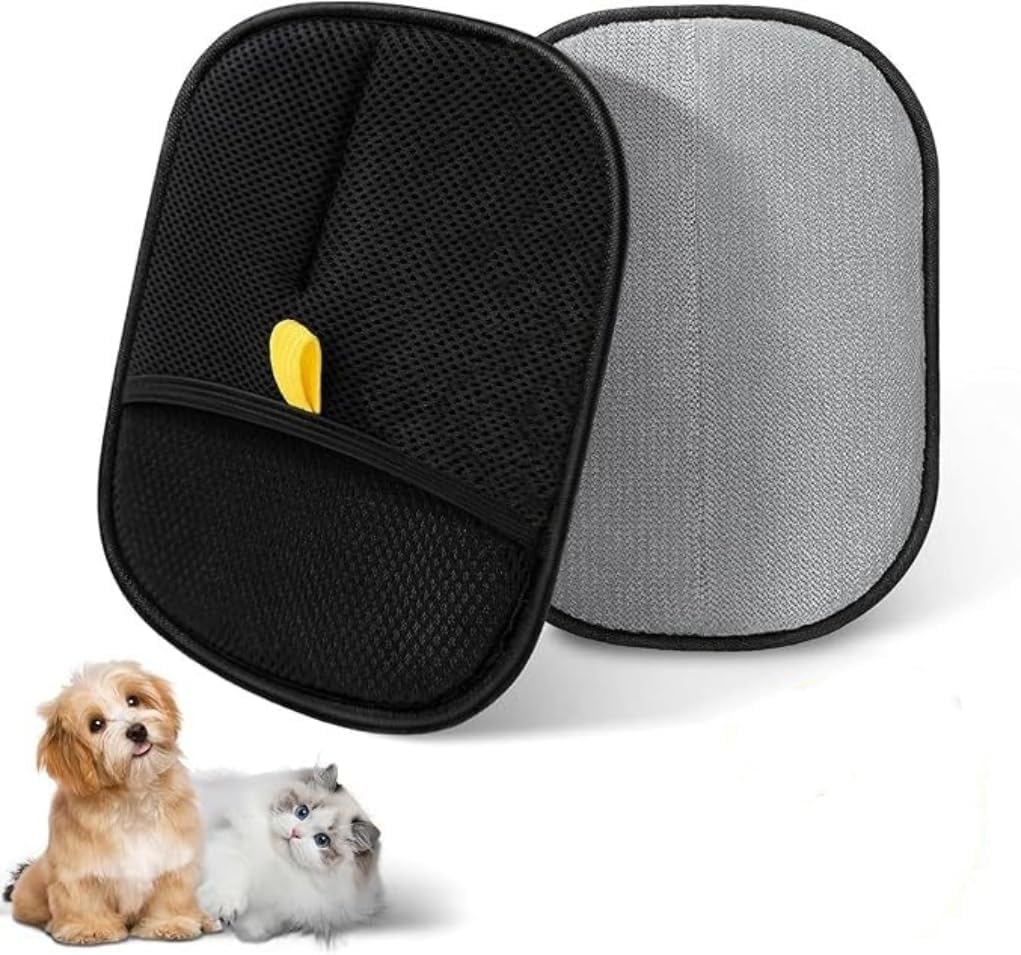 Photo 1 of 1 Pcs Pet Hair Removal Gloves Brush, New Reusable Cat Dog Electrostatic Hair Remover Grooming Glove Tool for Clothes,Sofas,Carpets,Car Seats