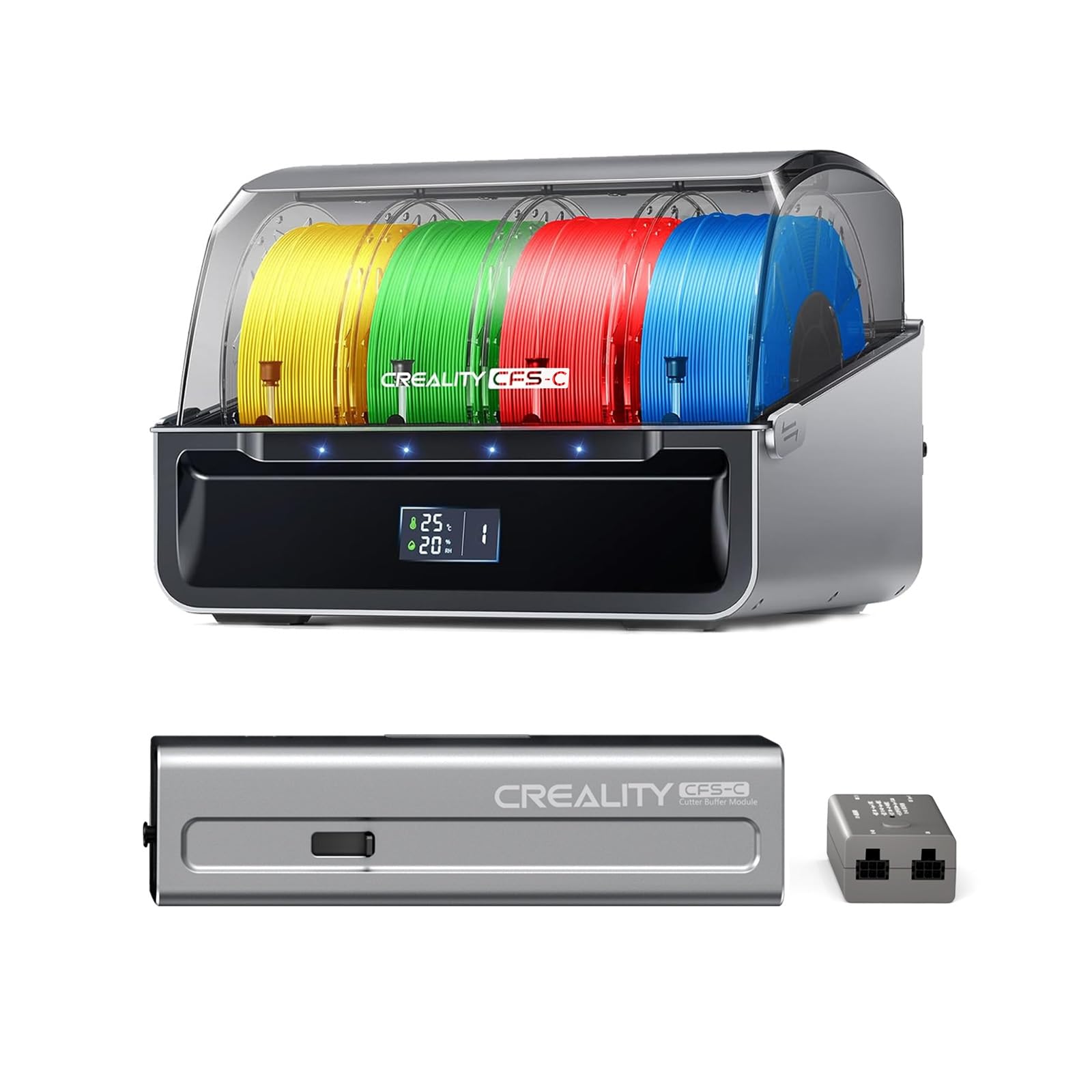 Photo 1 of Official Creality CFS-C, Multicolor 3D Printer Filament System, 2026 New Version External Cutter & Buffer, Filament Run-Out/Tangle Detection for K1 Max 2025, K1C 2025, K1 Max, K1C, K1, K1 SE