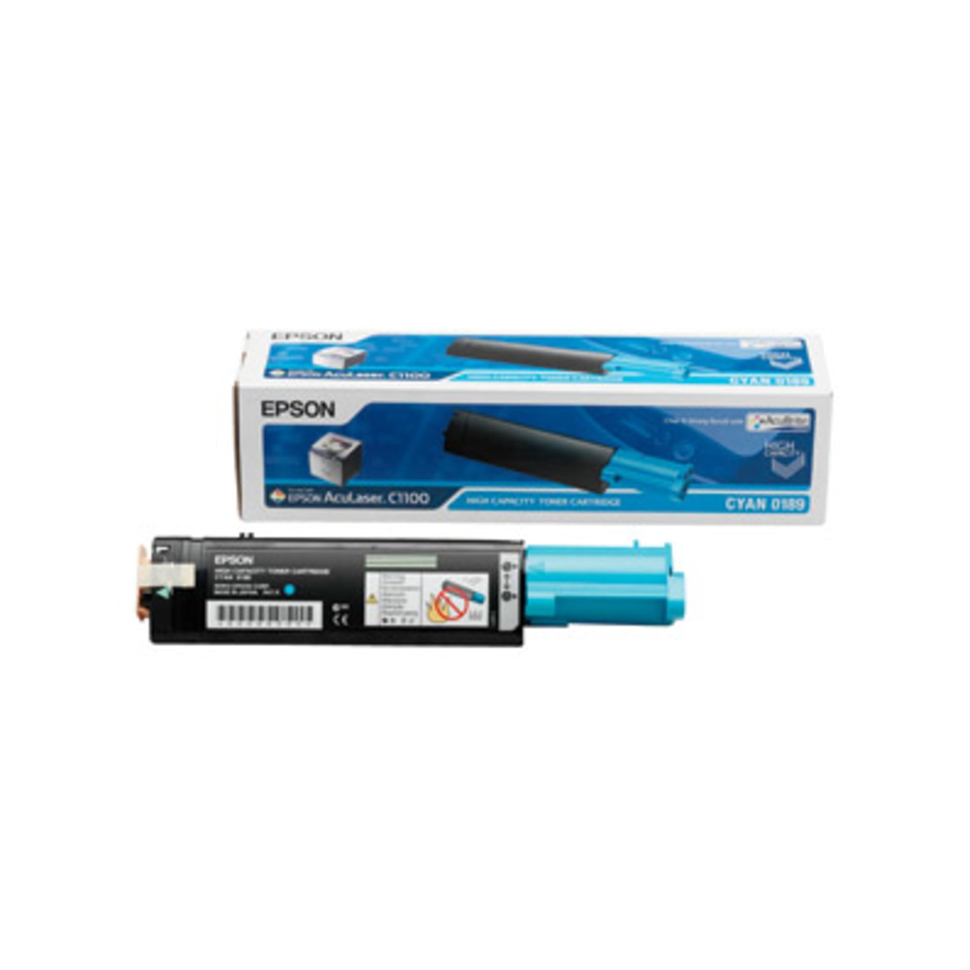Epson Aculaser C13S050189 cyan blue toner cartridge S050189 C1100 C110N AL-C1100 AL-C1100N