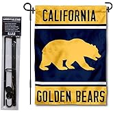 Cal Berkeley Golden Bears Garden Flag with Stand Holder
