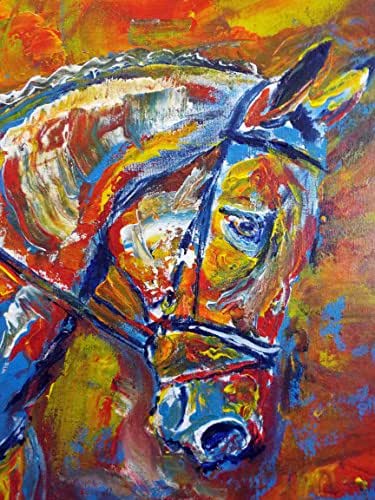 Amazon.com Colorful Abstract Horse Wall Art Print Horse 