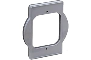 HUBBELL TayMac PRBA400G Plastic Round Box Adapter, Gray