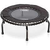 JumpSport 200/220/250 in Home Cardio Fitness Rebounder, 39-inch | Mini Trampoline with 30 Premium Bungees & Workout Videos | 