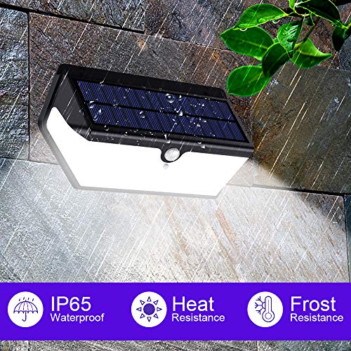 Solar Lights Outdoor, Wireless 128 LED Motion Sensor Lights IP65
