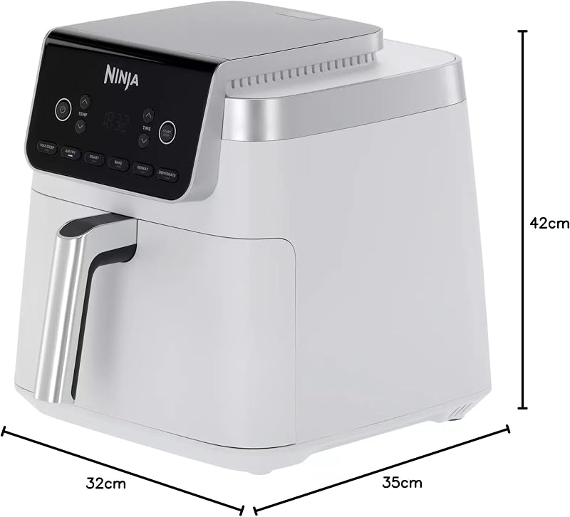 MAX, Friggitrice ad Aria 5 in 1, Formato Famiglia, Bianco