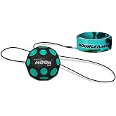 Waboba Bounceback Returning Black and Blue Moon Ball Hyper Bouncy Balls | Extreme Bounce and Fun, Super High Bouncing Ball, for Active Play and Outdoor Games