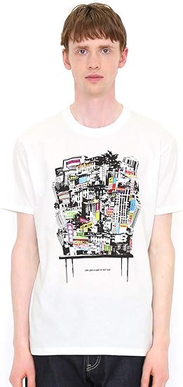 Amazon グラニフ Graniph Tシャツ ルックス グッド オン デスク ホワイト メンズ レディース S G100 G107 Tシャツ カットソー 通販