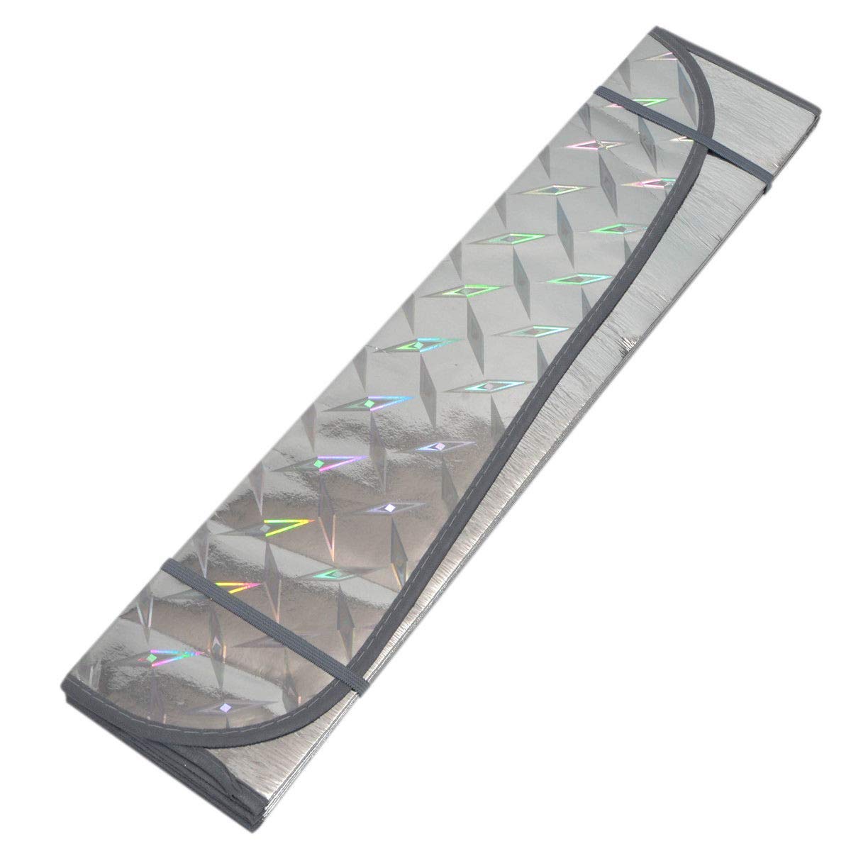 Riloer Car Sunshade, Universal Car Front Window Sunshade, Block UV Sun Visor Protector, Fits 130 * 60cm Size Windshield