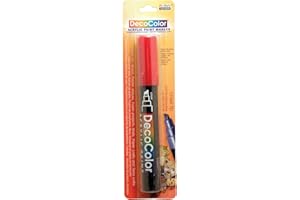 Uchida 315-C-2 Marvy Deco Color Chisel Tip Acrylic Paint Marker, Red