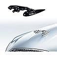 ARKOSKNIGHT Hood Emblem - Compatible with XE, XF, XJ JG Accessories- 3D Classical Design - Hood Emblem in Chrome/Black Finish(Black)